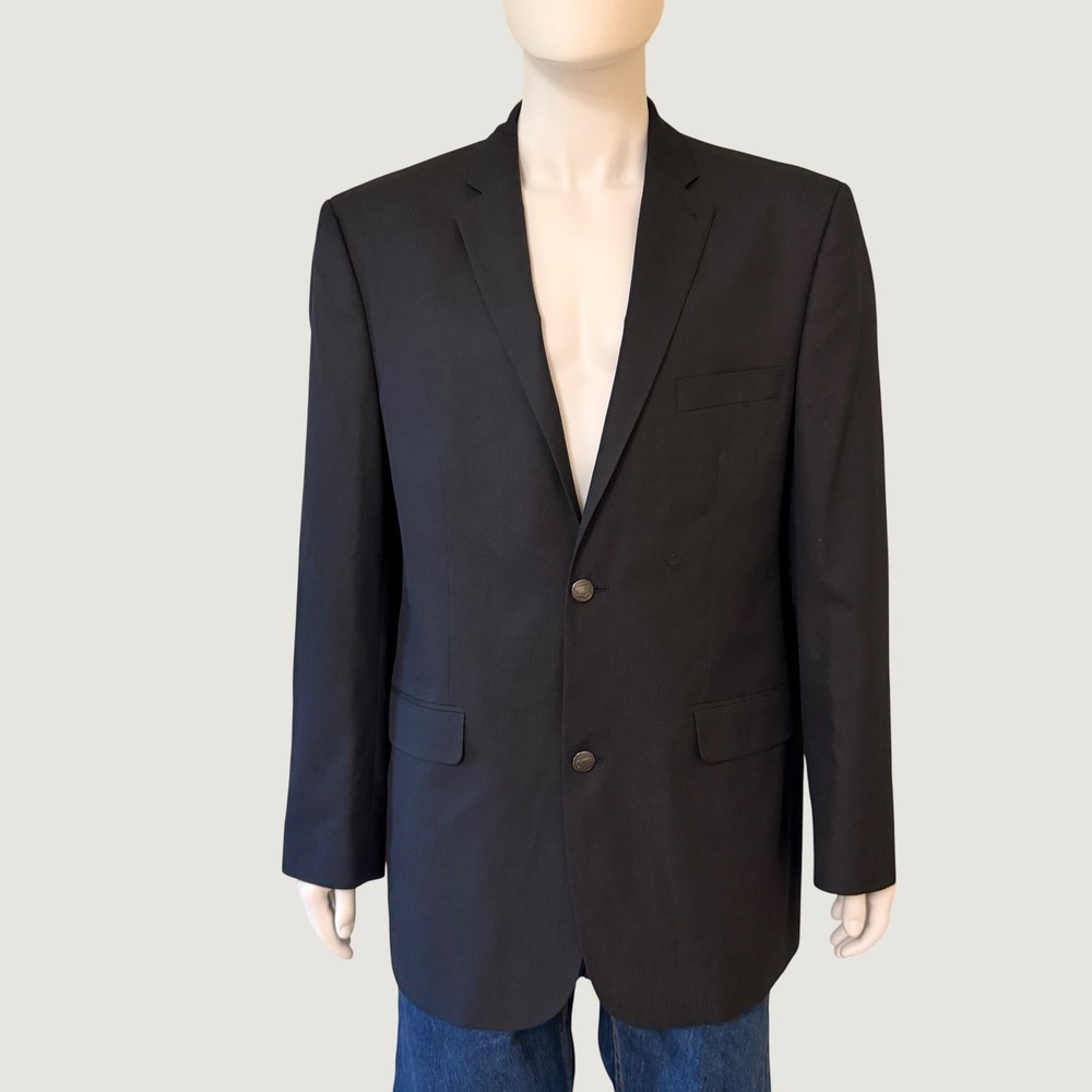 NEW Jack Nicklaus Golden Bear Mens Navy Blue Blazer Sport Coat 46 Long PR4413